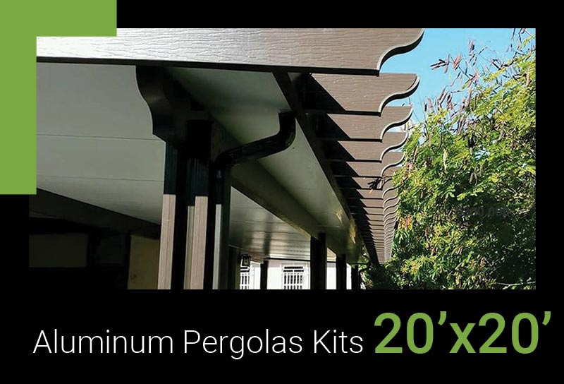 Aluminum-Pergolas-Kits-20’x20’