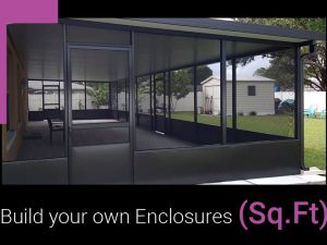 Make your screen enclosures (sq.ft)