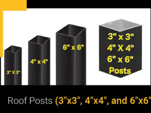 Roof Posts (3"x3", 4"x4", and 6"x6")
